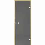 Дверь Harvia STG 8×19 коробка осина, стекло серое фото товара