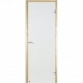 Дверь Harvia STG 7×19 коробка осина,прозрачное стекло фото товара