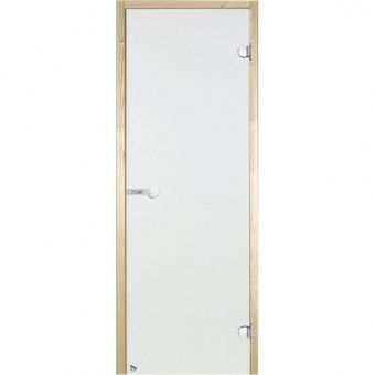 Дверь Harvia STG 7×19 коробка осина,прозрачное стекло фотография