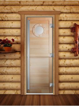 Стеклянная дверь для бани и сауны Престиж с фотопечатью А023 1900x700 мм (по коробке) фотография
