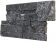 Панель из натурального камня Кварцит чёрный 350х180 мм (0,378 кв.м) фотография