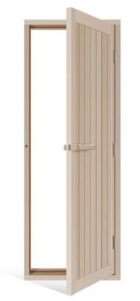 Дверь деревянная с порогом SAWO 734-4SU, 2040х700 мм (по коробке) фотография