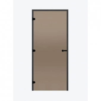 Дверь для сауны Harvia STG 9×21 Black Line коробка сосна, стекло бронза фотография