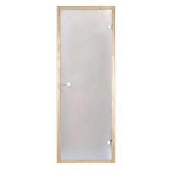 Дверь Harvia STG 7×19 коробка сосна, стекло сатин фотография