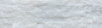 Панель из натурального камня Мрамор кристальный белый 600х150 мм (0,63 кв.м) фотография
