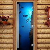 Стеклянная дверь для бани и сауны Престиж с фотопечатью А069 1900x700 мм фото товара