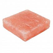 Плитка из гималайской розовой соли 100x100x25 мм шлифованная фото товара