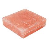 Плитка из гималайской розовой соли 100x100x25 мм шлифованная (с пазом) фото товара