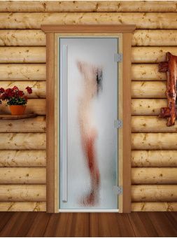 Стеклянная дверь для бани и сауны Престиж с фотопечатью А097 1900x700 мм (по коробке) фотография