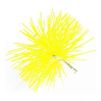 Щетка FIRE WAY нейлоновая желтая для чистки дымоходов 150 мм фотография