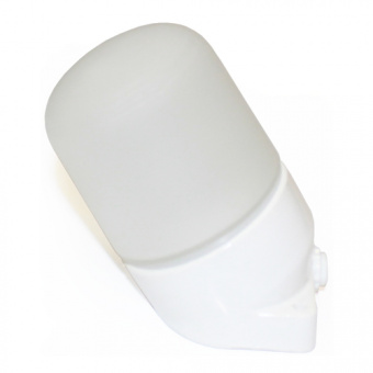 Светильник для бани или сауны "ОБЛИК" угловой (настенно-потолочный, белый) фотография