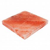 Плитка из гималайской розовой соли 200x200x25 мм шлифованная (с пазом) фото товара