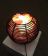 Лампа из гималайской соли. Ваза-шар ротанг 240х240х230 мм (5,5 кг) фотография