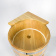 Умывальник-стойка BENTWOOD из лиственницы с подставкой угловой-пристенный фотография