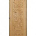 Деревянная дверь "УКАЗ" кавказская липа, размер 1900х700 мм (по коробке) фото товара