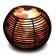 Лампа из гималайской соли. Ваза-шар ротанг 240х240х230 мм (5,5 кг) фотография