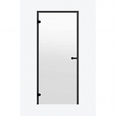 Дверь для сауны Harvia STG 8×19 Black Line коробка сосна, стекло прозрачное фото товара