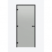 Дверь для сауны Harvia STG 8×21 Black Line коробка сосна, стекло сатин фото товара