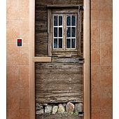 Стеклянная дверь для бани с фотопечатью A042 1900х700 мм фото товара