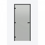 Дверь для сауны Harvia STG 9×21 Black Line коробка сосна, стекло сатин фото товара