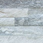 Панель из натурального камня Кварцит бело-серый 600х150 мм (0,63 кв.м) фото товара