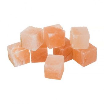 Кубики из гималайской розовой соли, ведерко 2 кг фотография