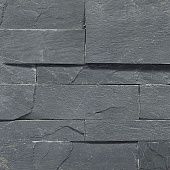 Панель из натурального камня Сланец черный 350х180 мм (0,378 кв.м) фото товара