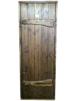Деревянная дверь "РУСЬ" размер 1890х690 мм (по коробке) фотография