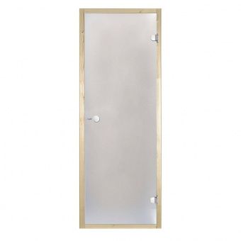 Дверь Harvia STG 9×21 коробка ольха, стекло сатин фотография