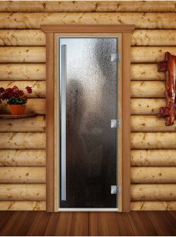 Стеклянная дверь для бани и сауны Престиж с фотопечатью А010 1900x700 мм (по коробке) фотография