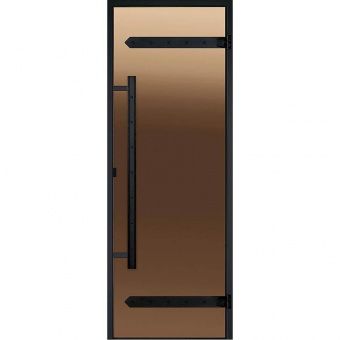 Дверь Harvia Legend STG 8×21 коробка сосна, стекло бронза фотография