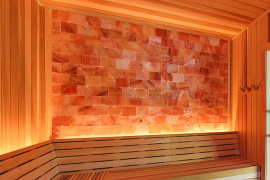 Фото соляная стена в отделке помещений