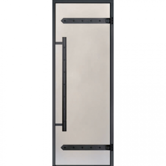 Дверь Harvia Legend STG 7×19 коробка сосна, стекло сатин фотография