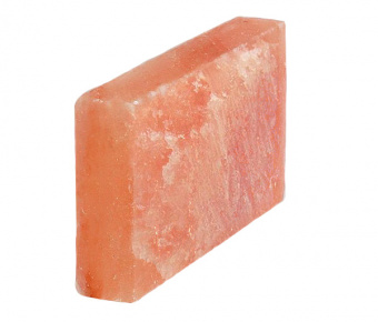 Блок из гималайской розовой соли 300x200x50 мм одна сторона натуральная фотография