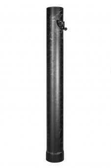 Стартовый гладкий дымоход 1 м. с шибером фотография