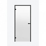 Дверь для сауны Harvia STG 7×19 Black Line коробка сосна, стекло прозрачное фото товара
