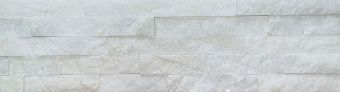 Панель из натурального камня Кварцит белый 600х150 мм (0,63 кв.м) фотография