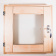 Окно для бани из ольхи "финское" со стеклопакетом 40х40 см фотография
