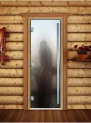 Стеклянная дверь для бани и сауны Престиж с фотопечатью А012 2000x800 мм (по коробке) фото товара