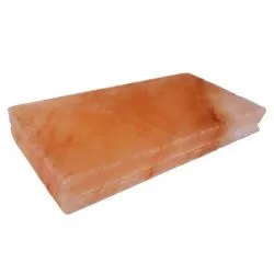 Плитка из гималайской розовой соли 200x100x25 мм шлифованная (с пазом) фото товара